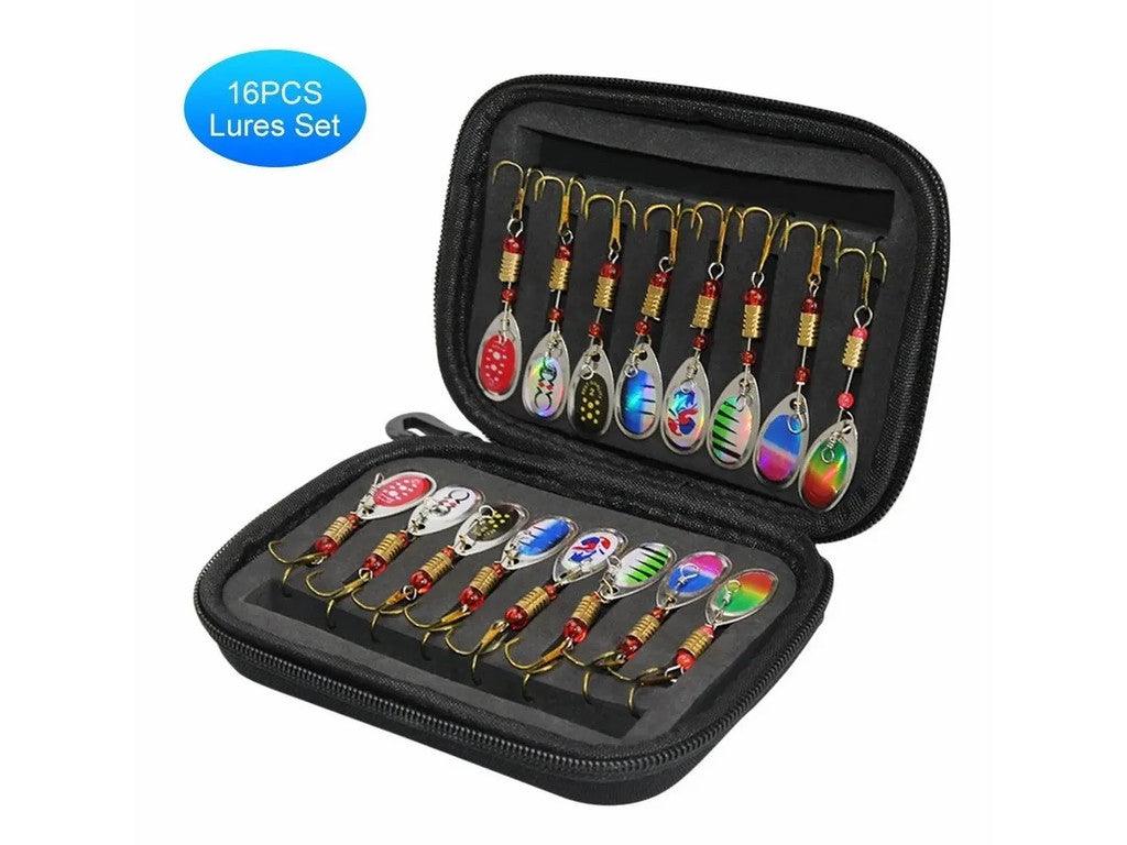 Juego De 16 Cucharas De Pesca Señuelos - Comercializadora 1018