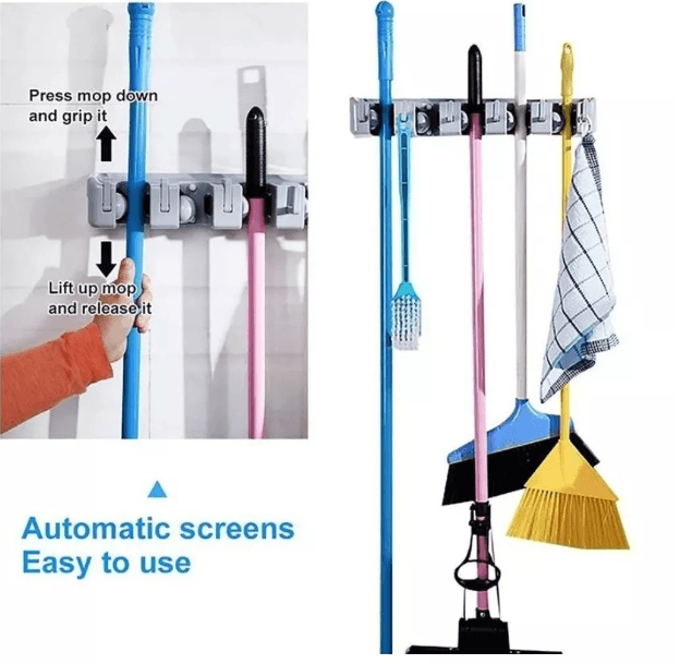 Organizador escobillones y trapeadores - Comercializadora 1018