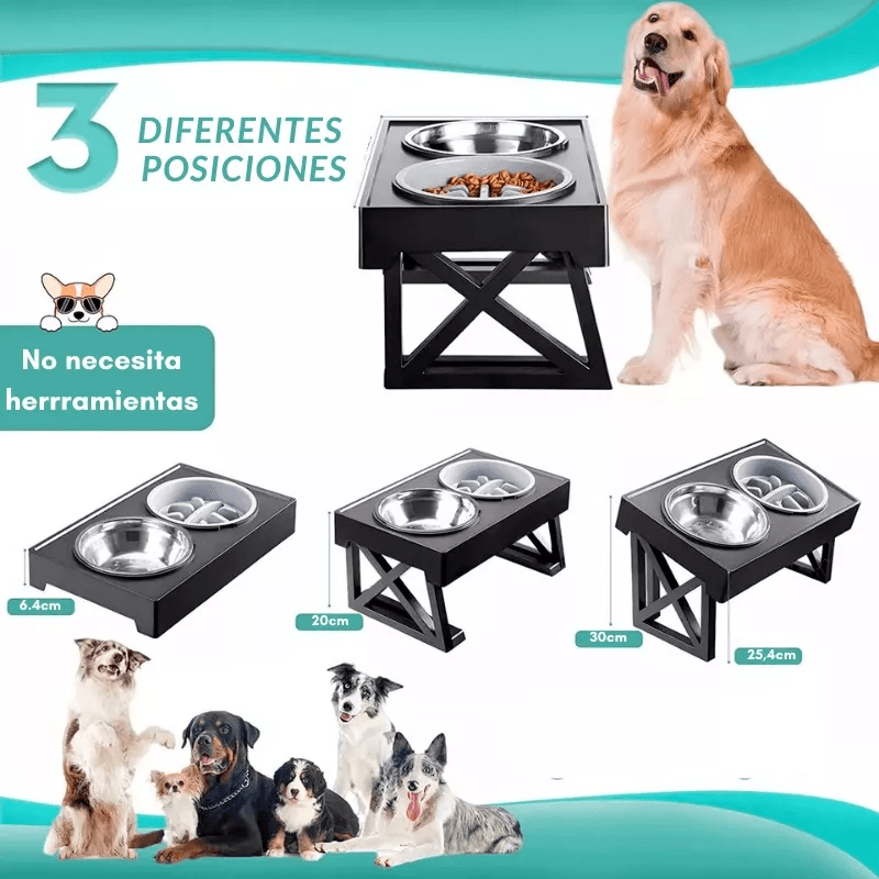 Comedero Bebedero Ajustable - Comercializadora 1018