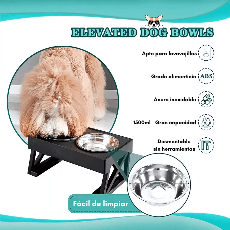 Comedero Bebedero Ajustable - Comercializadora 1018