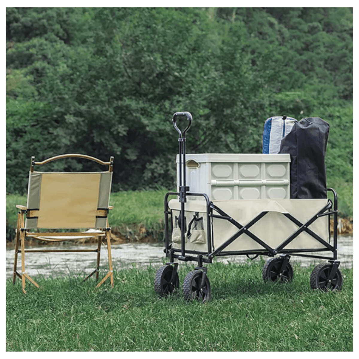 Carrito con Mango Plegable Ajustable - Comercializadora 1018