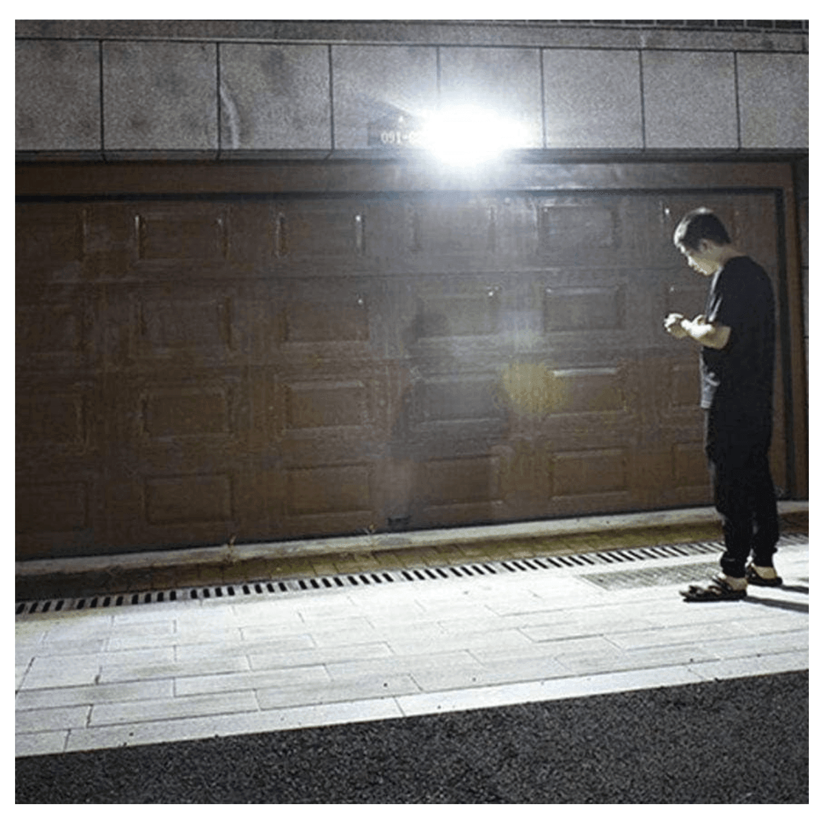 Doble lámpara ancha Led solar - Comercializadora 1018