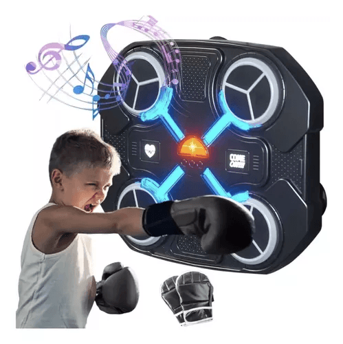 Maquina de boxeo musical con guantes - Comercializadora 1018