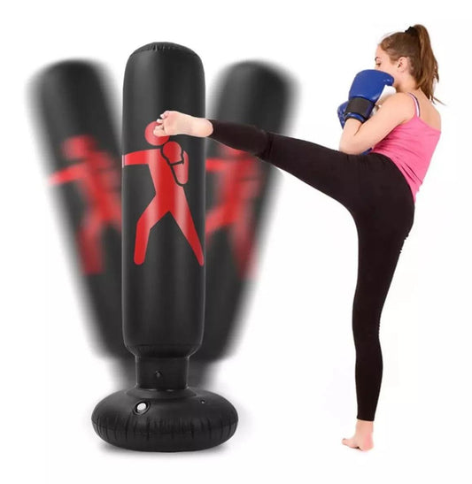 Saco de boxeo Inflable + Inflador - Comercializadora 1018