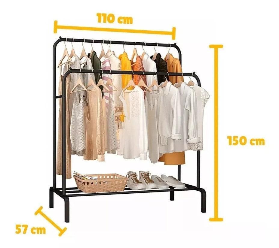 Perchero Metalico doble Organizador - Comercializadora 1018