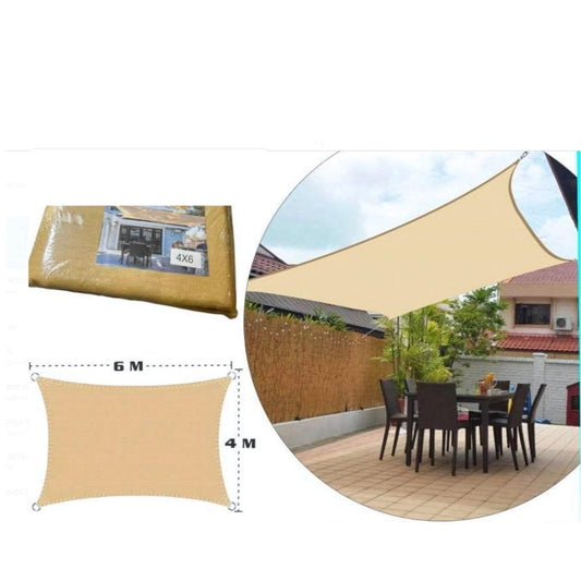 Toldo vela rectangular 6x4 m - Comercializadora 1018