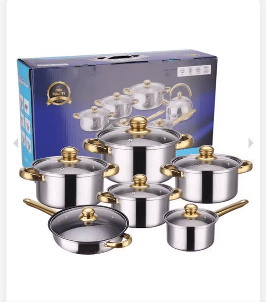 Batería de cocina 12 piezas - Comercializadora 1018