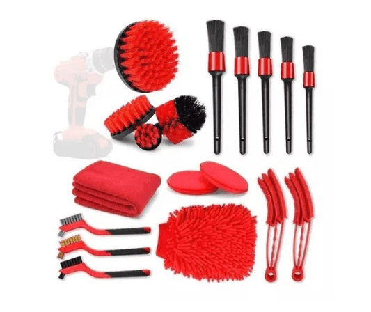 Set de 18 cepillos de limpieza para Interior y exterior de vehículos - Comercializadora 1018